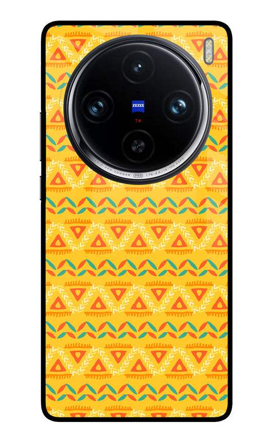 Tribal Pattern Vivo X100 Pro Glass Case