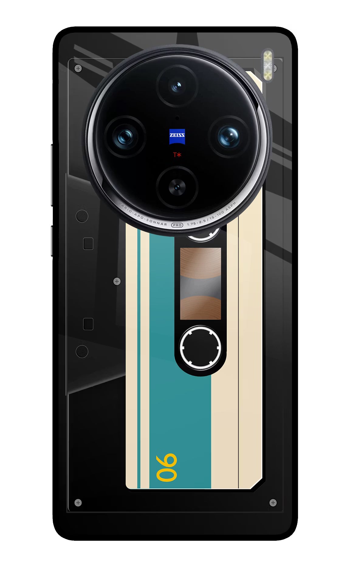 Cassette Vivo X100 Pro Glass Case Back Cover by Casekaro
