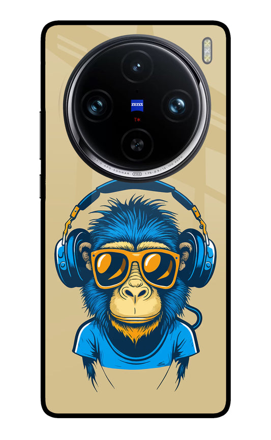 Monkey Headphone Vivo X100 Pro Glass Case