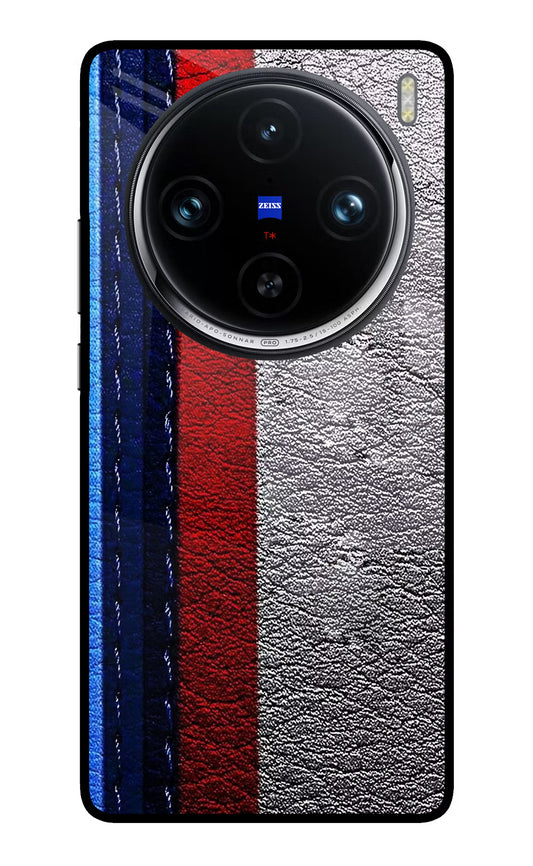 BMW Stripes Vivo X100 Pro Glass Case