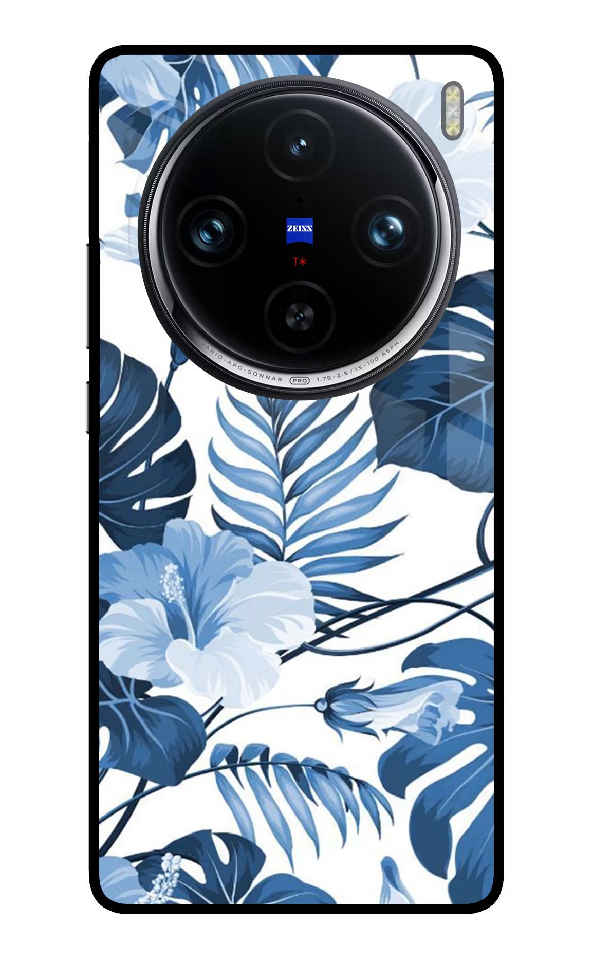 Fabric Art Vivo X100 Pro Glass Case Back Cover by Casekaro