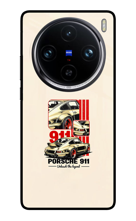 Classic Porsche 911 Vivo X100 Pro Glass Case