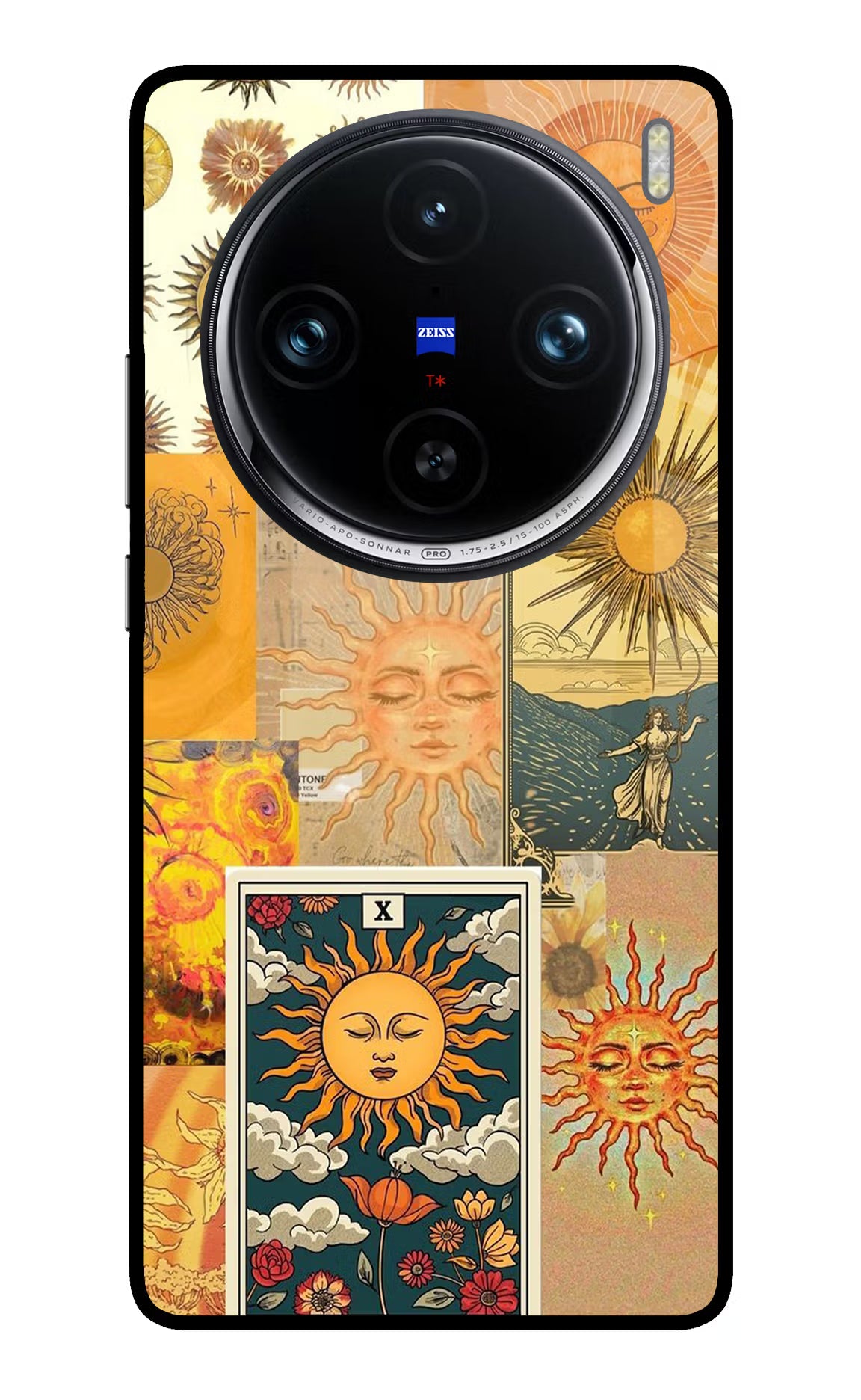Sun Vivo X100 Pro Glass Case Back Cover by Casekaro