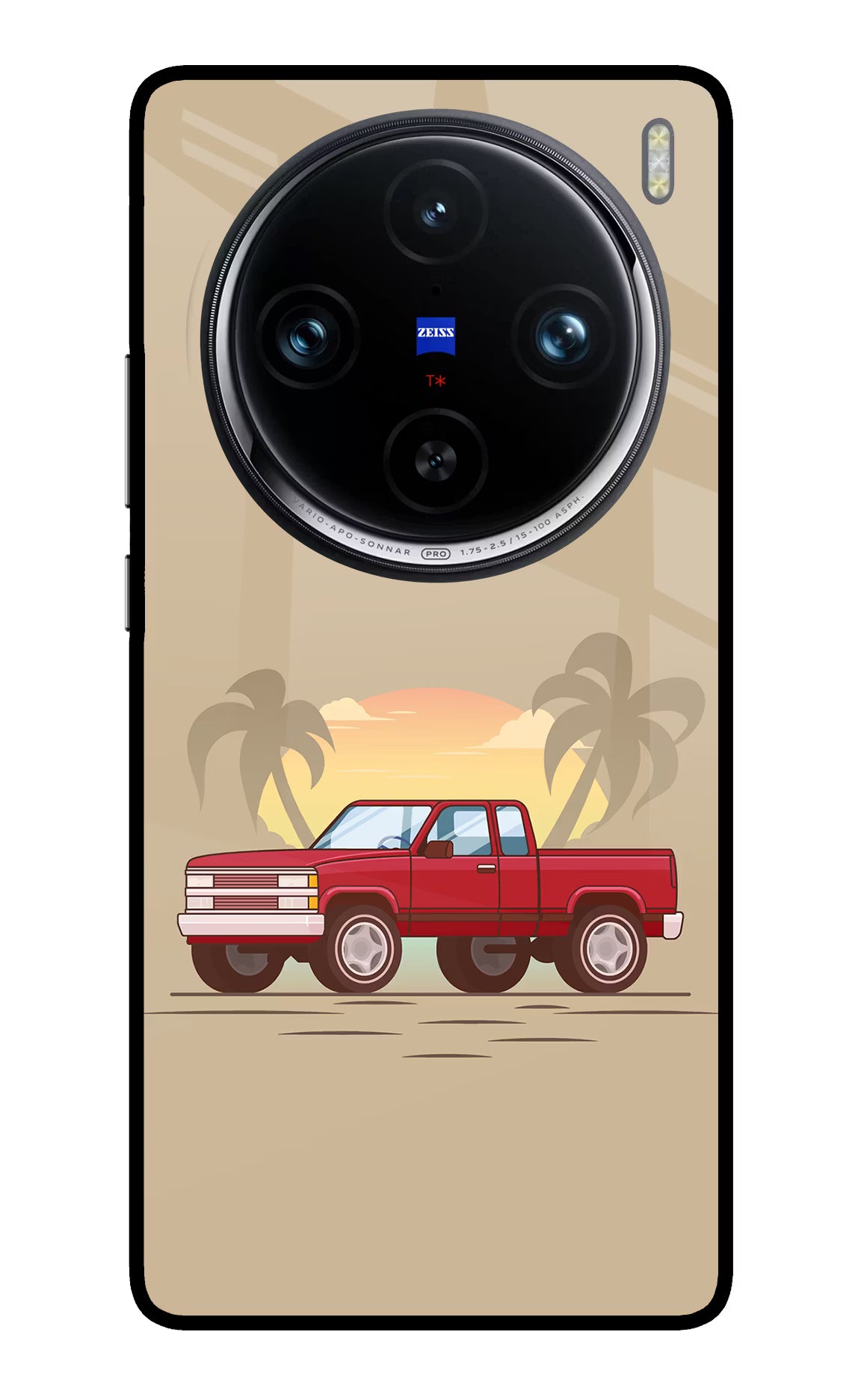 Desert Classic Drive Vivo X100 Pro Glass Case Back Cover by Casekaro