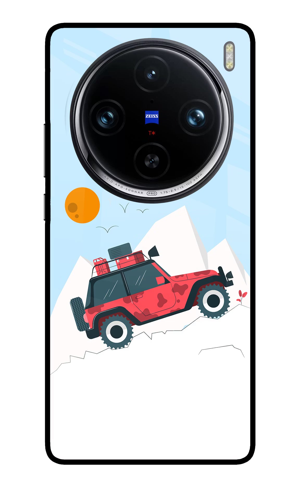 Mountain Trail Beast Vivo X100 Pro Glass Case Back Cover by Casekaro