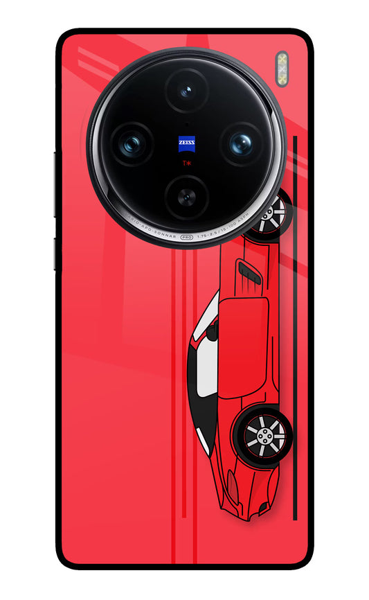 Red Velocity Vivo X100 Pro Glass Case