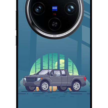 Retro Garage Vibe Vivo X100 Pro Glass Case