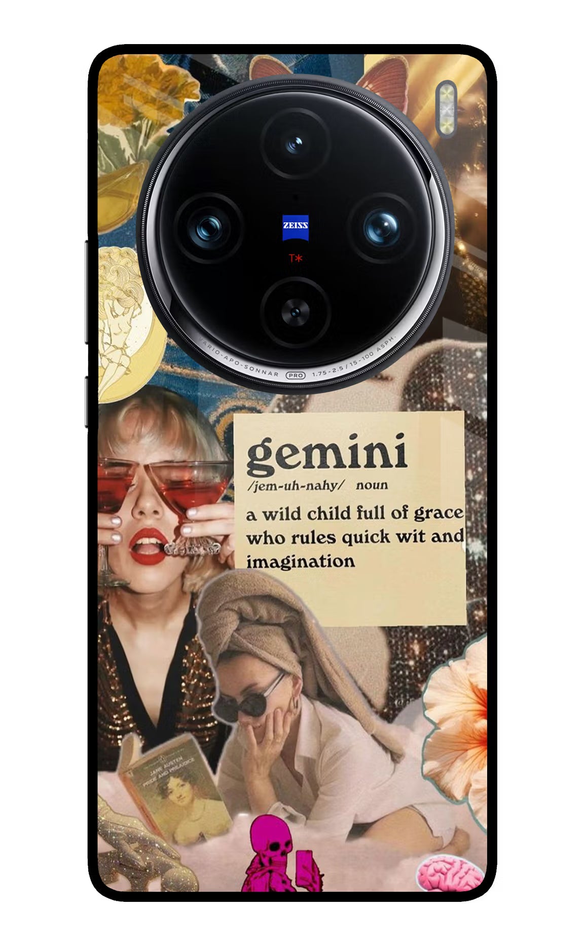 Gemini Zodiac Vivo X100 Pro Glass Case