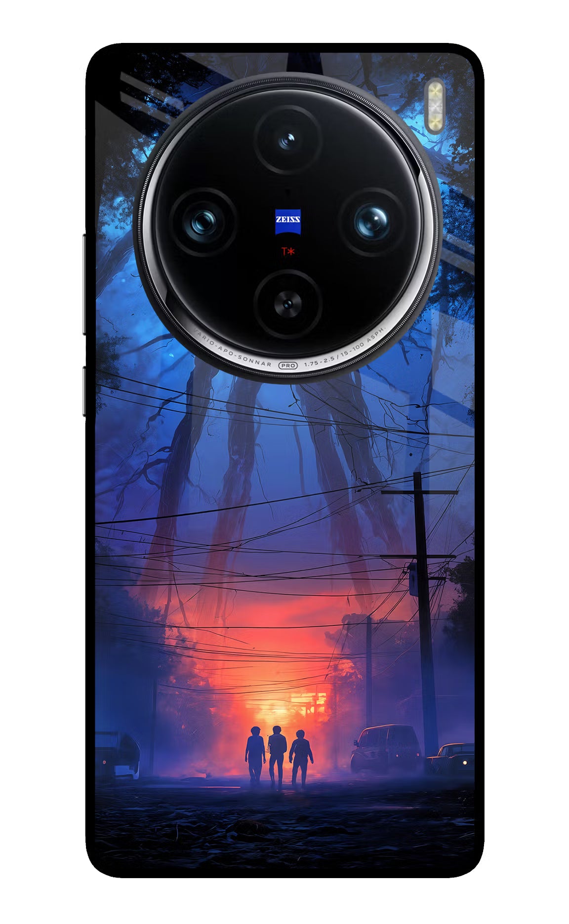 Ordinary Things Shadow Vivo X100 Pro Glass Case Back Cover by Casekaro