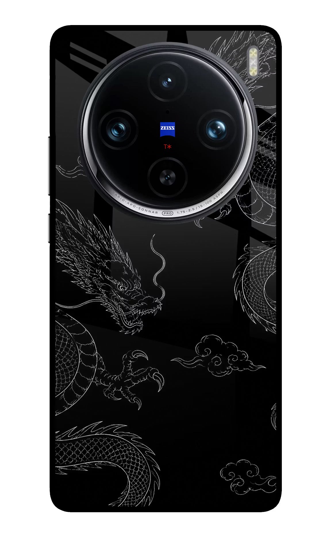 Twin Dragons Vivo X100 Pro Glass Case Back Cover by Casekaro