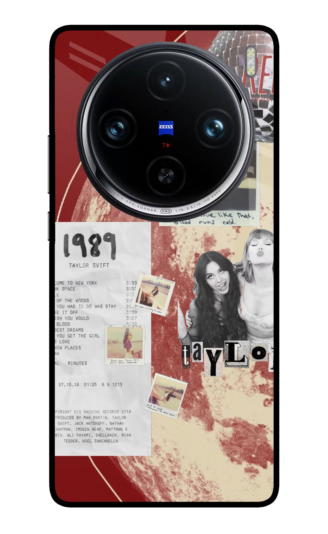 Taylor Swift Vivo X100 Pro Glass Case