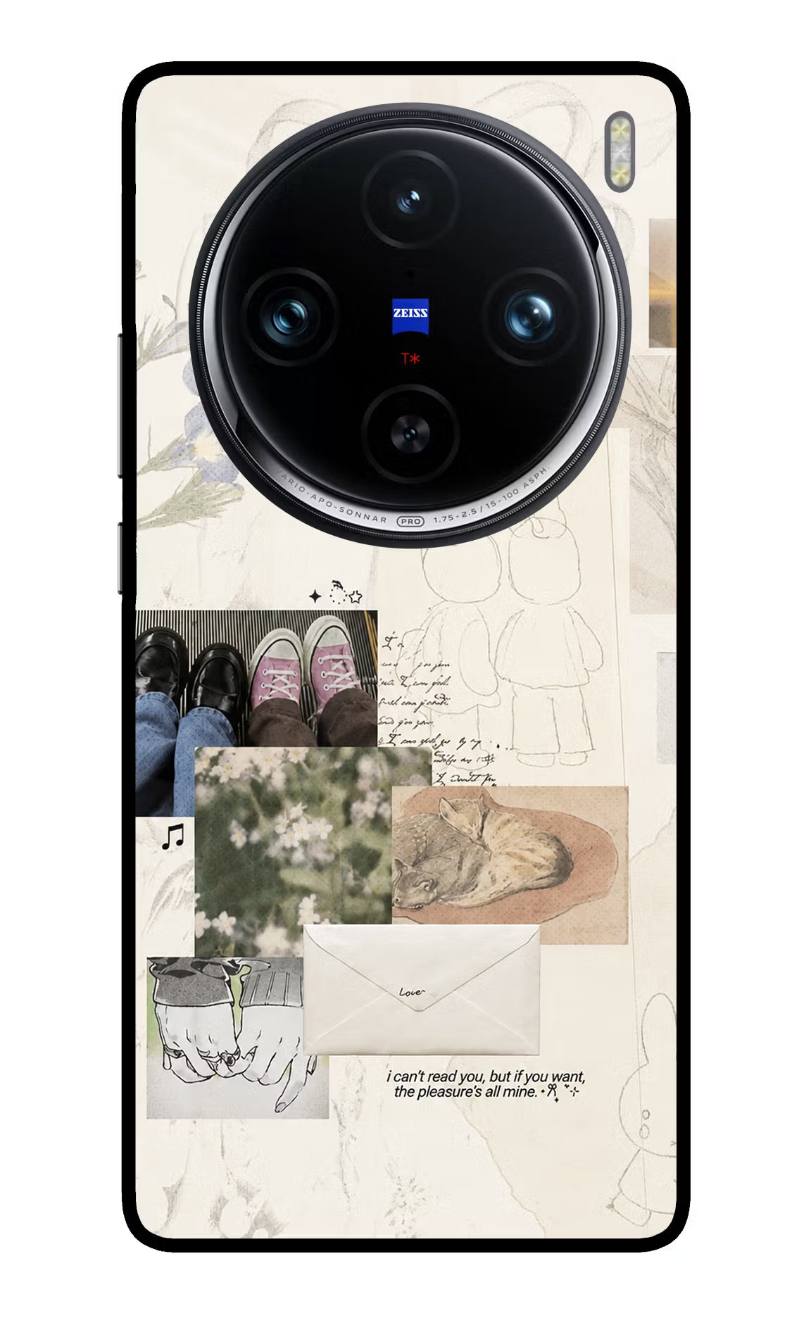 Soft Aesthetic Vivo X100 Pro Glass Case