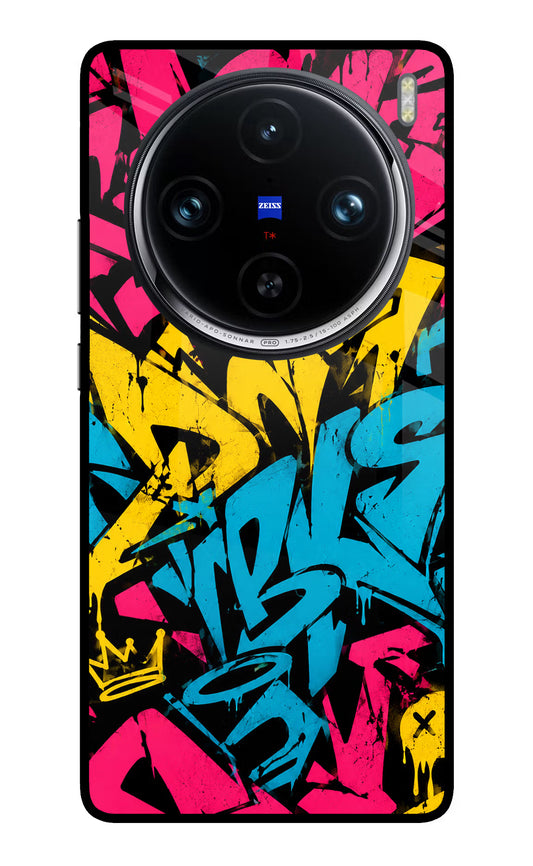 Graffiti Vibe Vivo X100 Pro Glass Case