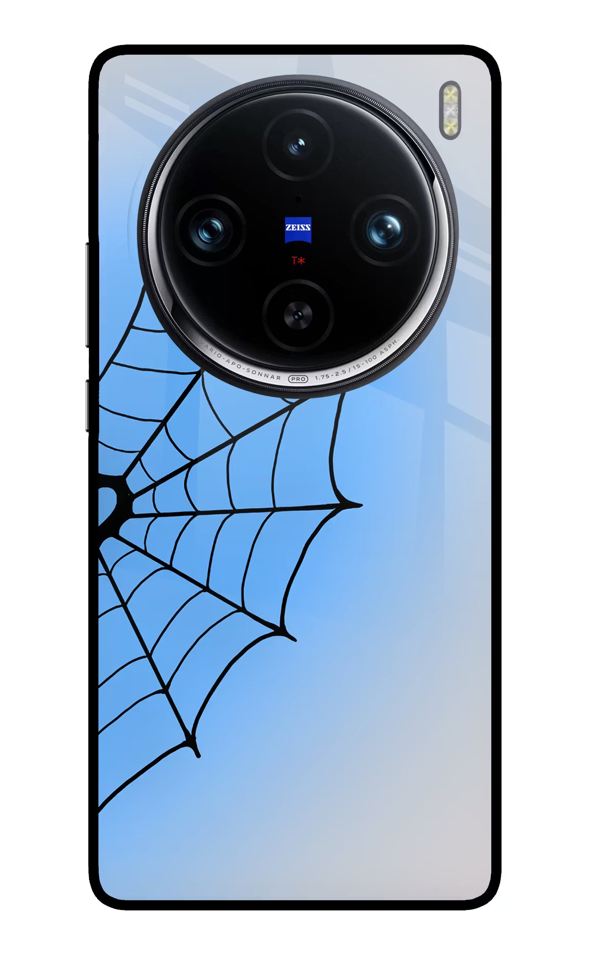 Blue Web Vivo X100 Pro Glass Case
