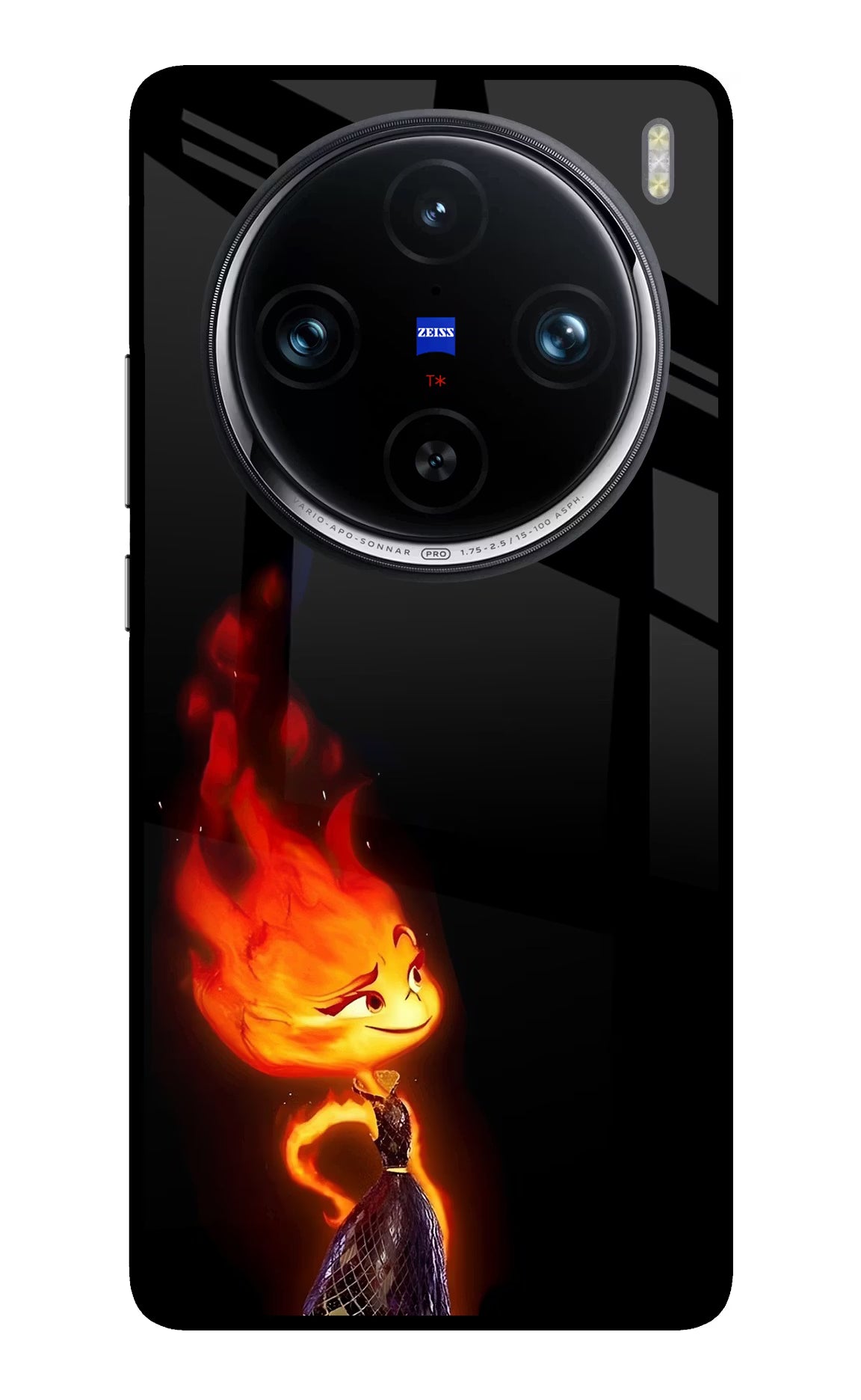 Ember Flame Vivo X100 Pro Glass Case