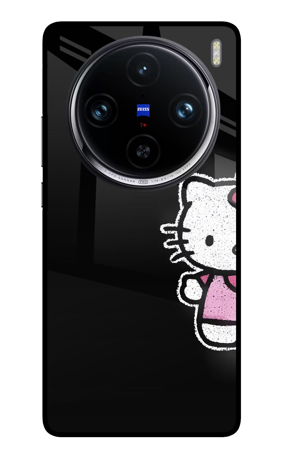 Kitty Charm Vivo X100 Pro Glass Case