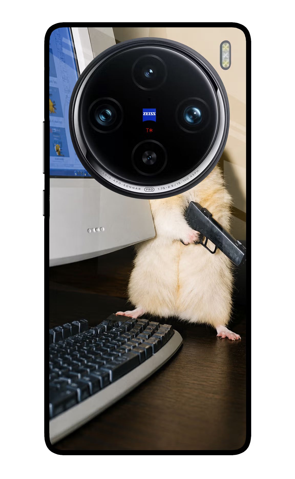 Hacker Hamster Vivo X100 Pro Glass Case