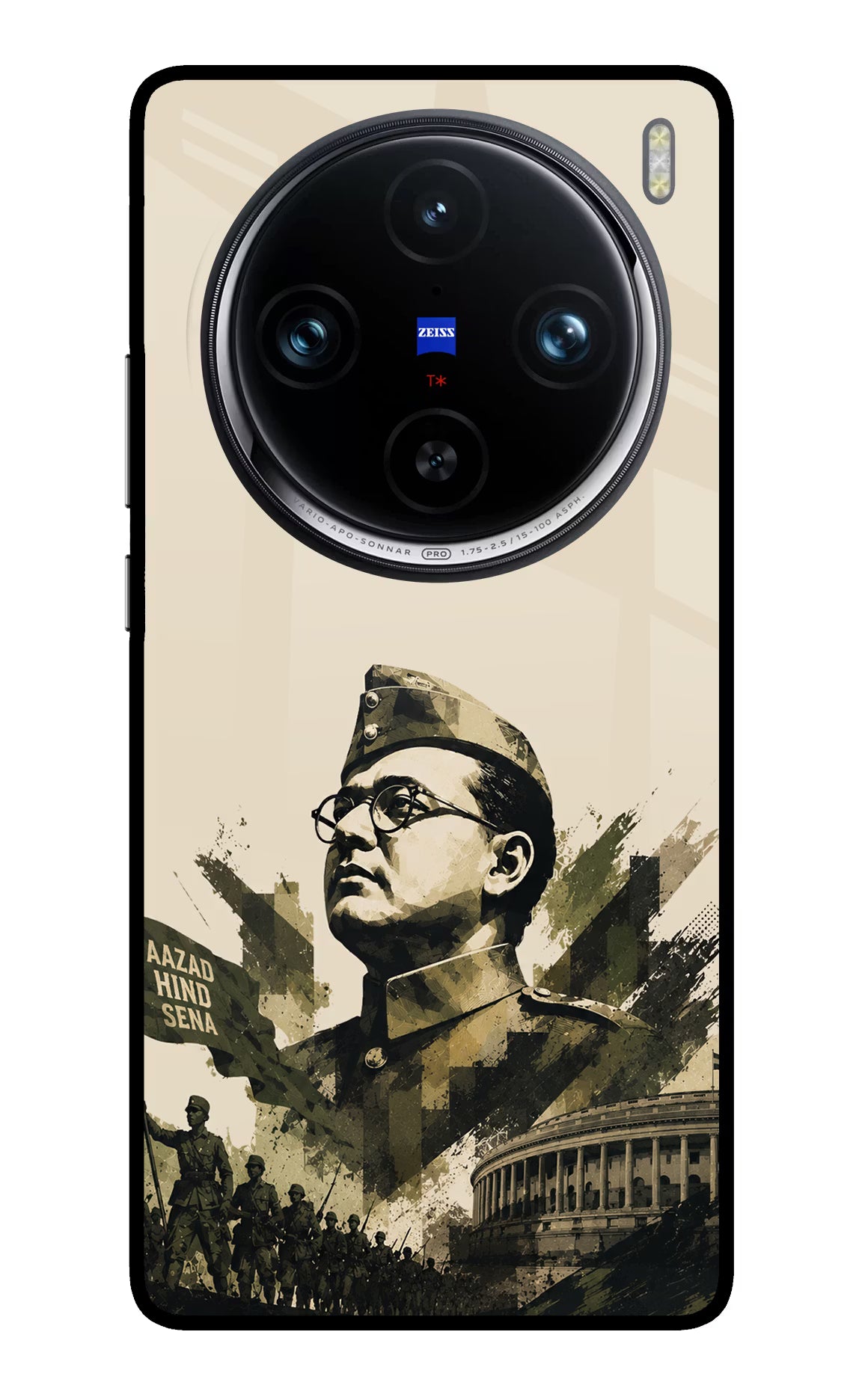 Netaji Rising Vivo X100 Pro Glass Case