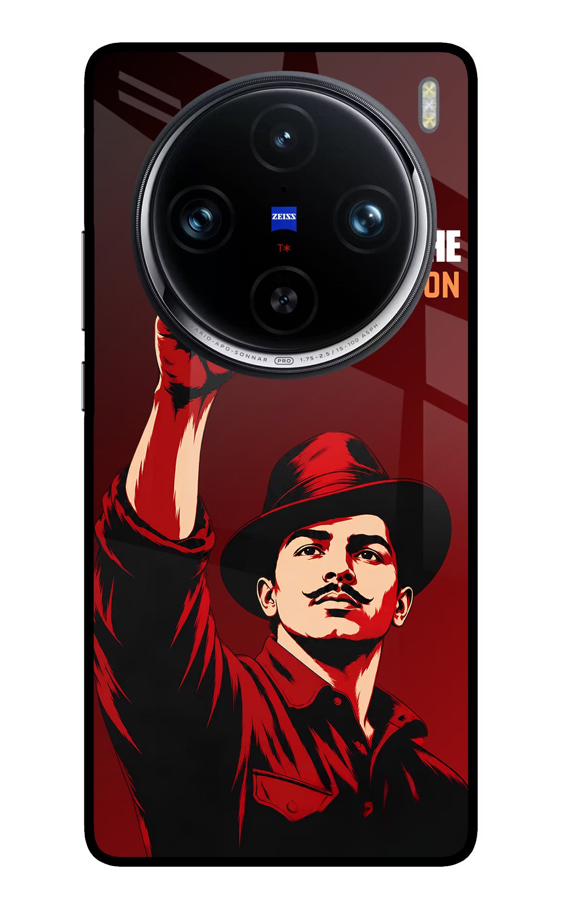 Bhagat Singh Revolution Vivo X100 Pro Glass Case