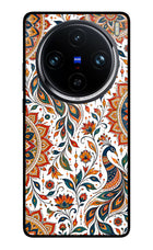 White Mayura Vivo X100 Pro Glass Case