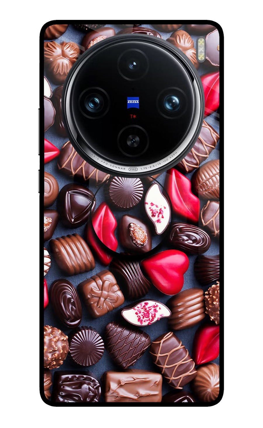 Chocolates Vivo X100 Pro Pop Case, Glass case