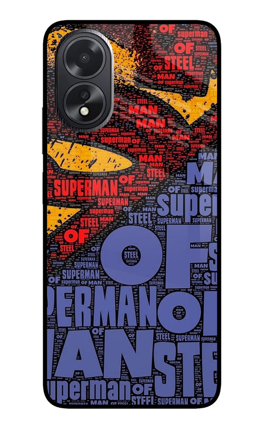 Superman Oppo A18/Oppo A38 Glass Case