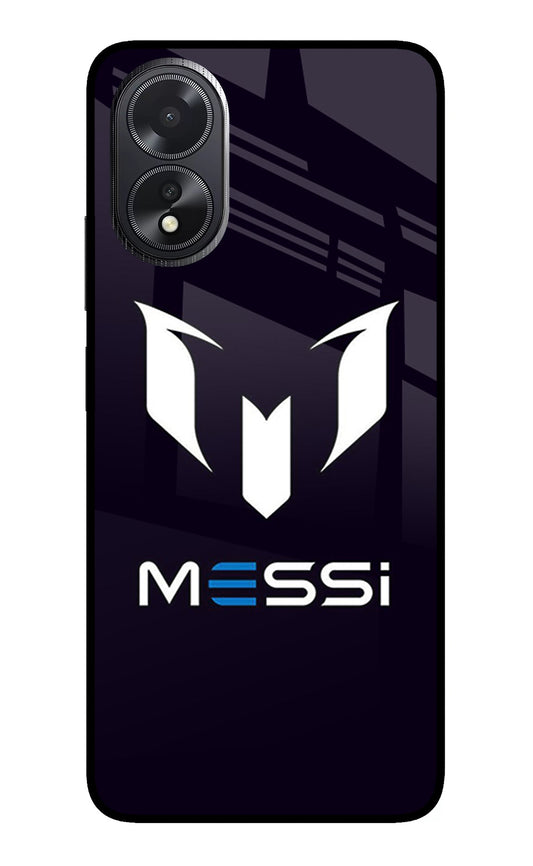 Messi Logo Oppo A18/Oppo A38 Glass Case
