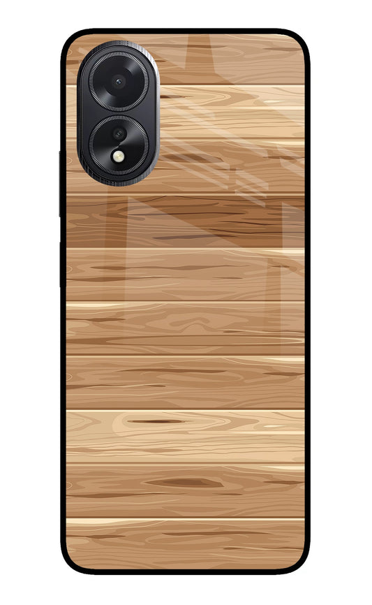Wooden Vector Oppo A18/Oppo A38 Glass Case