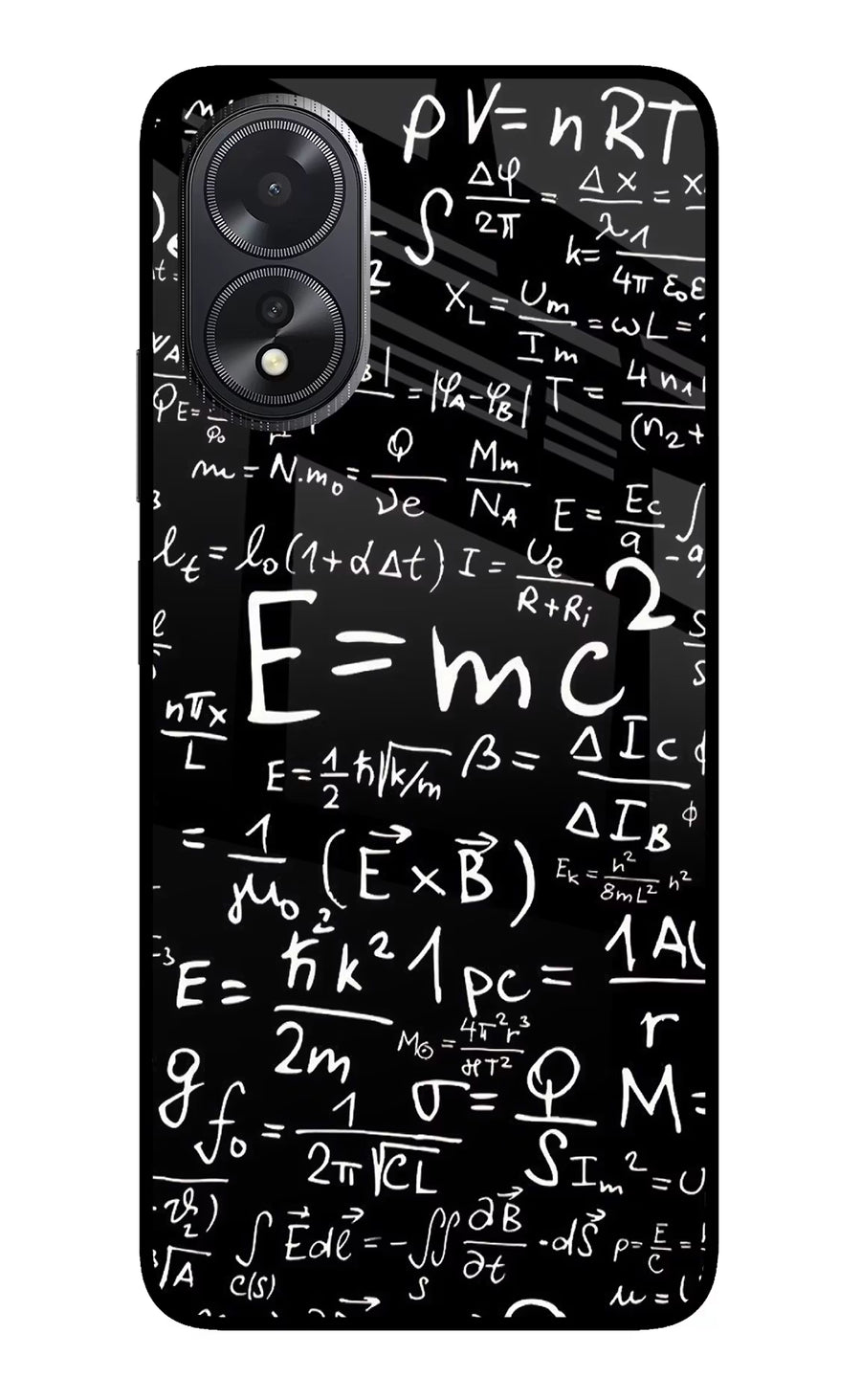 Physics Formula Oppo A18/Oppo A38 Back Cover, Glass case
