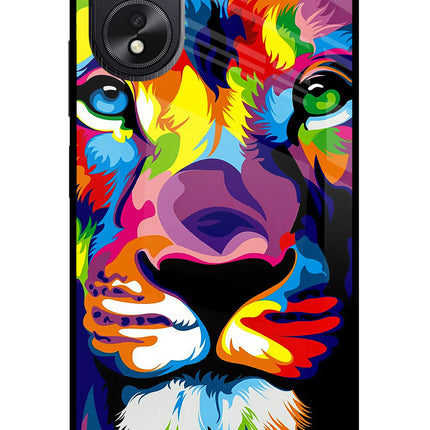 Lion Oppo A18/Oppo A38 Glass Case