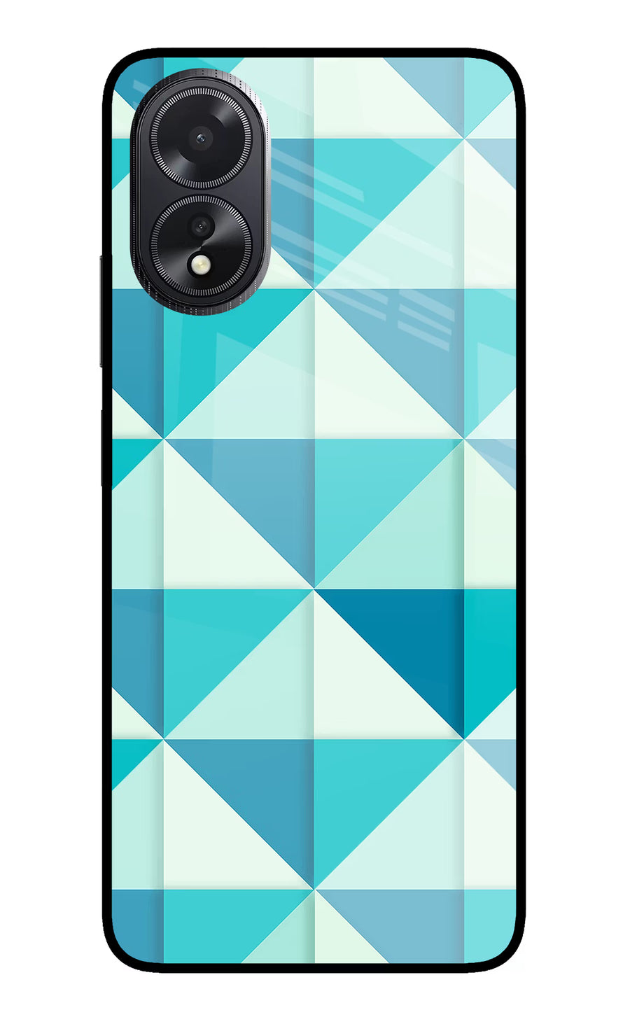 Abstract Oppo A18/Oppo A38 Back Cover, Glass case