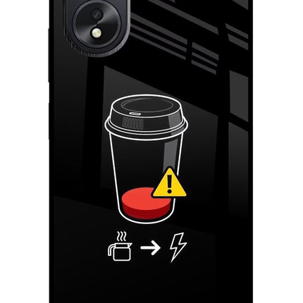 Coffee Oppo A18/Oppo A38 Glass Case