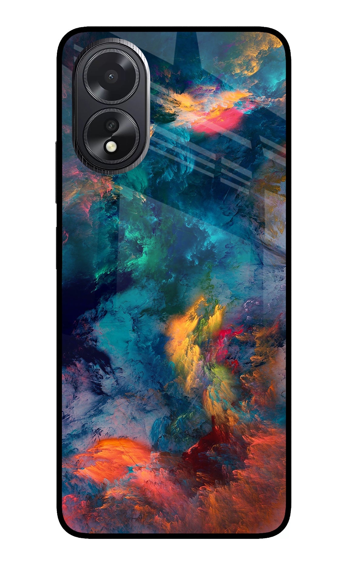 Artwork Paint Oppo A18/Oppo A38 Glass Case