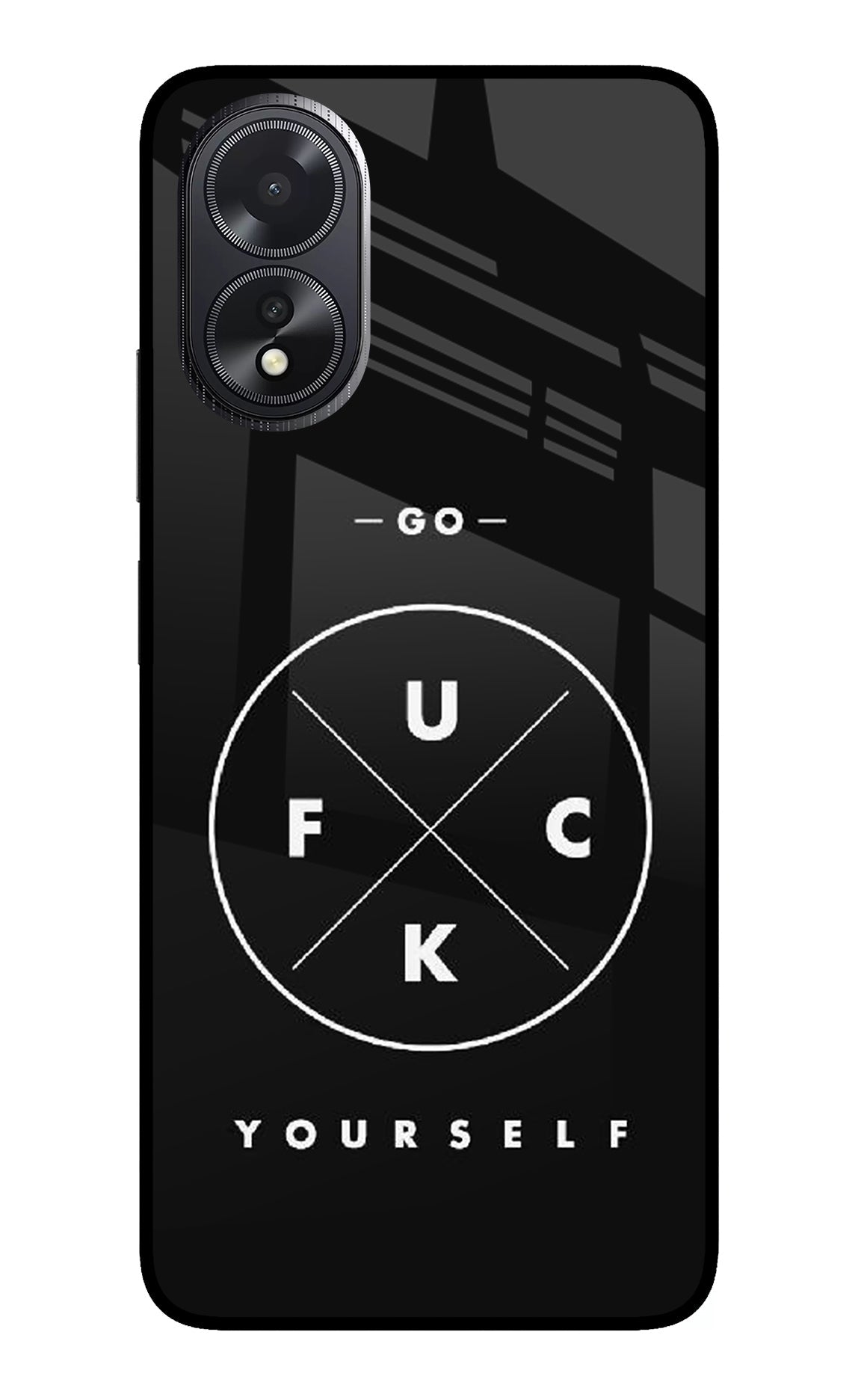 Go Fuck Yourself Oppo A18/Oppo A38 Glass Case