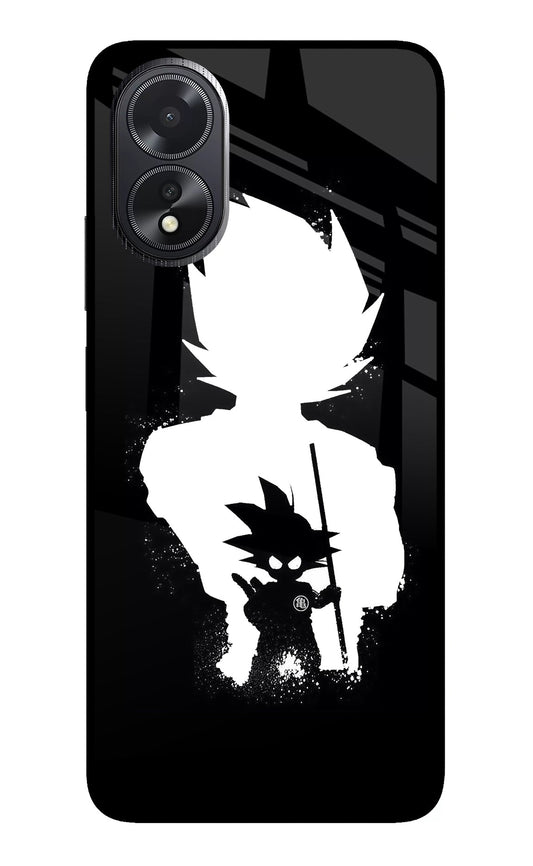 Goku Shadow Oppo A18/Oppo A38 Glass Case