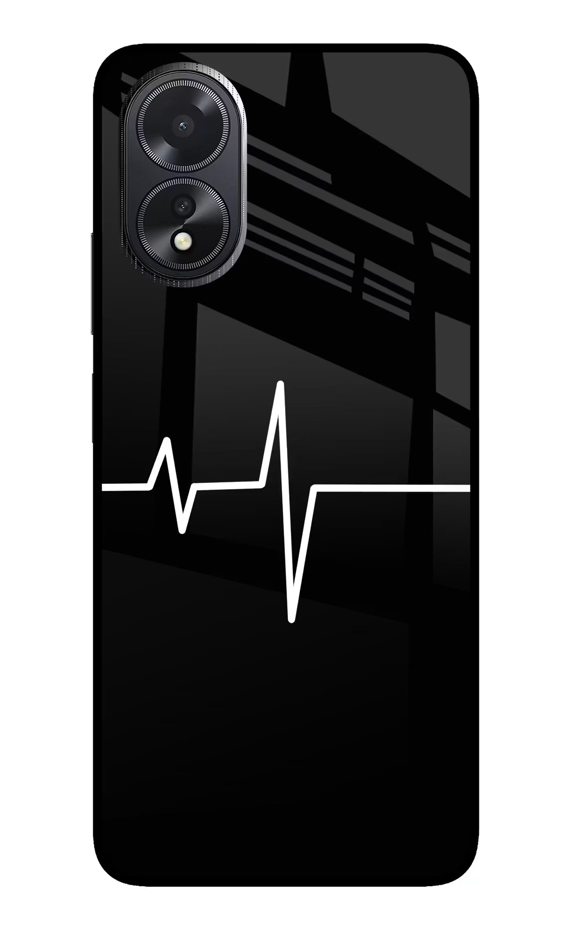 Heart Beats Oppo A18/Oppo A38 Glass Case Back Cover by Casekaro