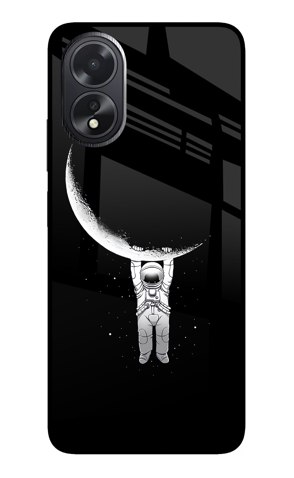 Moon Space Oppo A18/Oppo A38 Glass Case