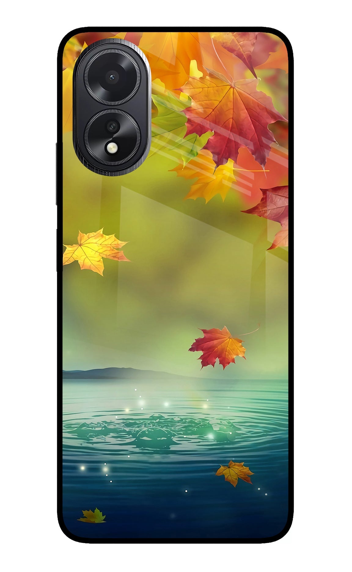 Flowers Oppo A18/Oppo A38 Glass Case