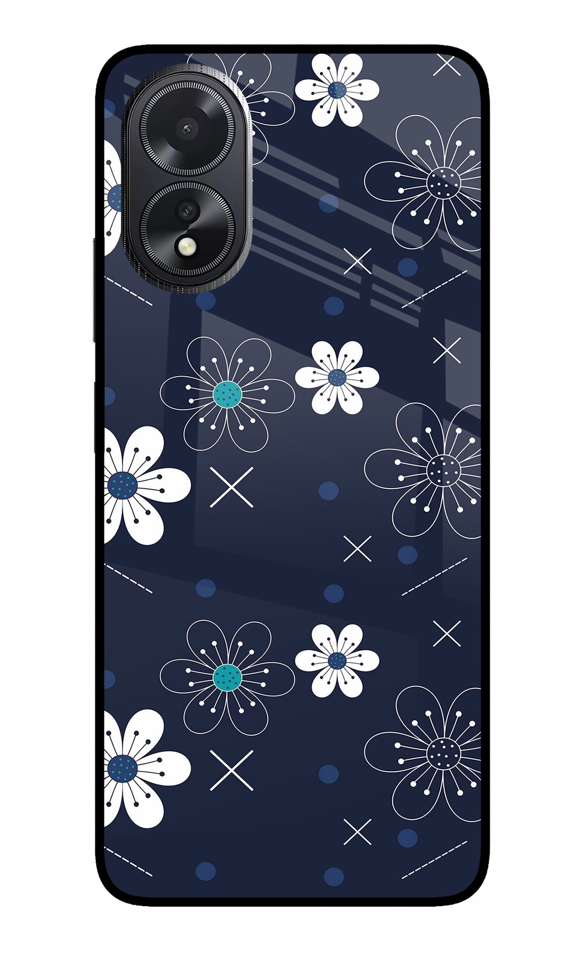 Flowers Oppo A18/Oppo A38 Back Cover