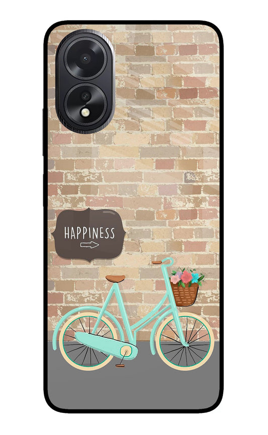 Happiness Artwork Oppo A18/Oppo A38 Glass Case