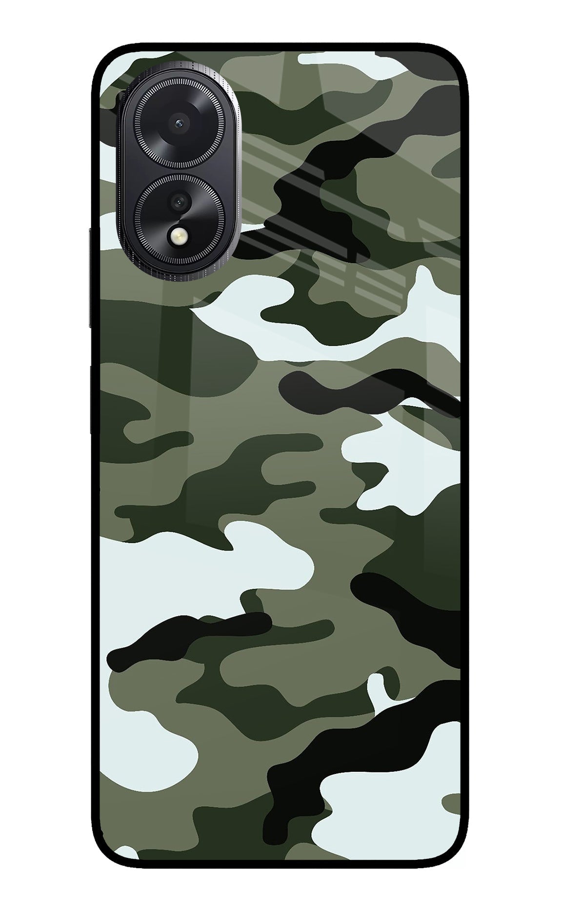 Camouflage Oppo A18/Oppo A38 Back Cover