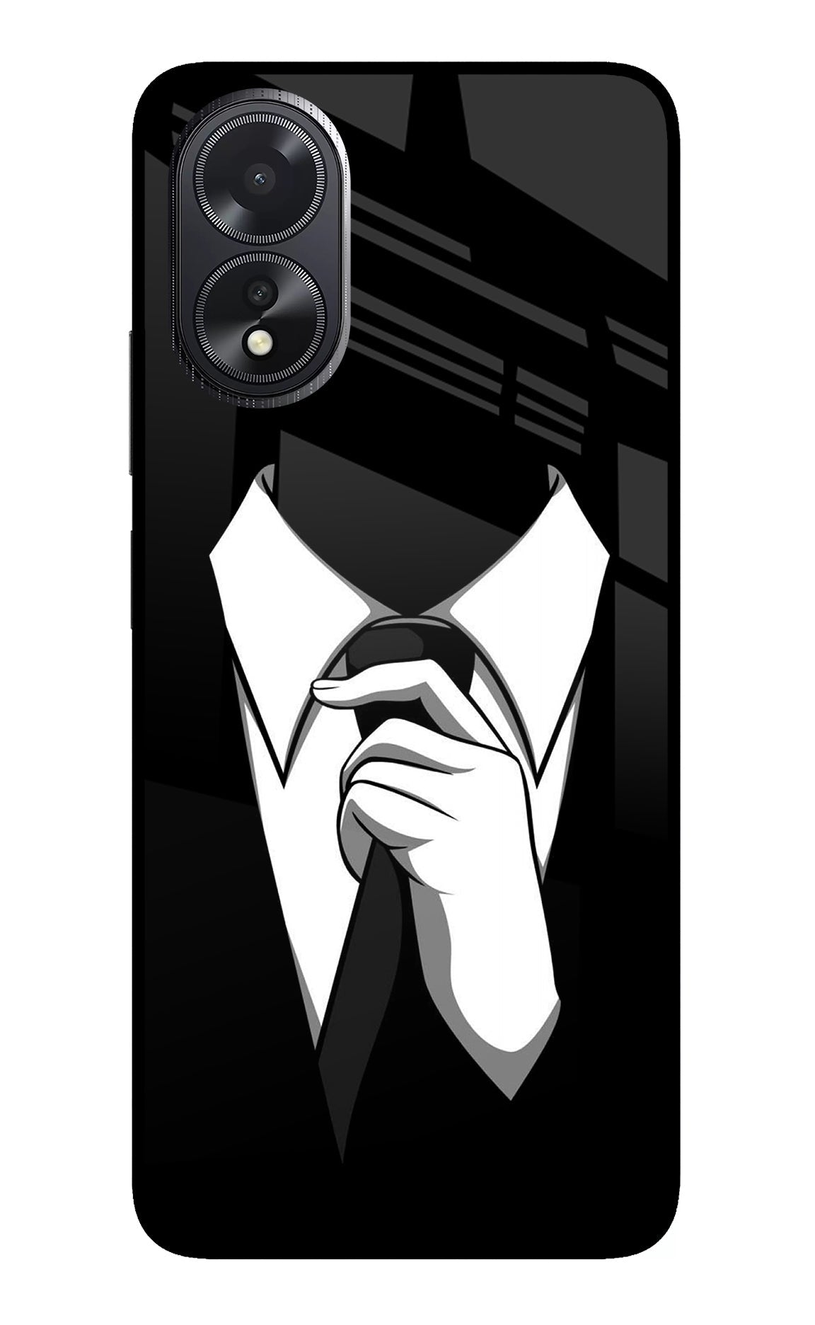 Black Tie Oppo A18/Oppo A38 Back Cover