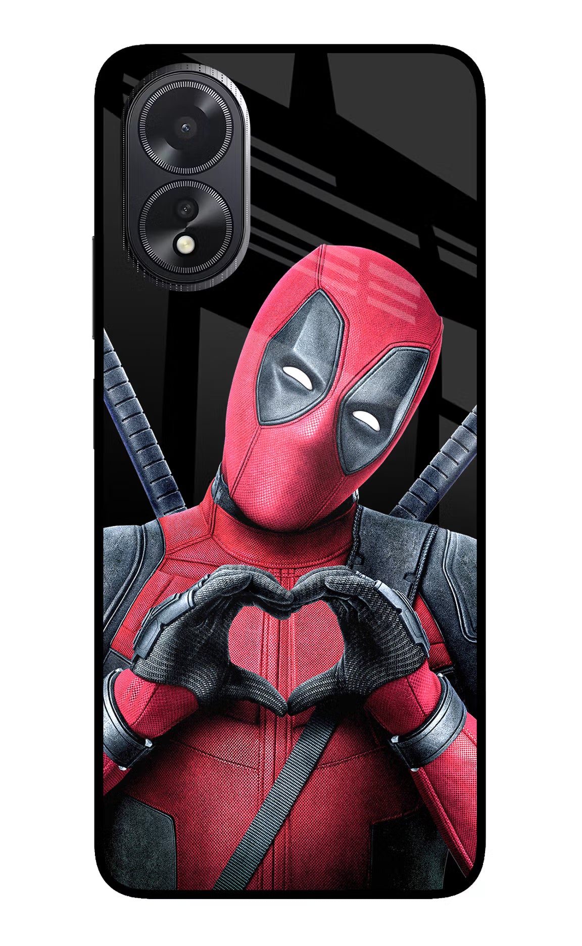 Deadpool Oppo A18/Oppo A38 Glass Case