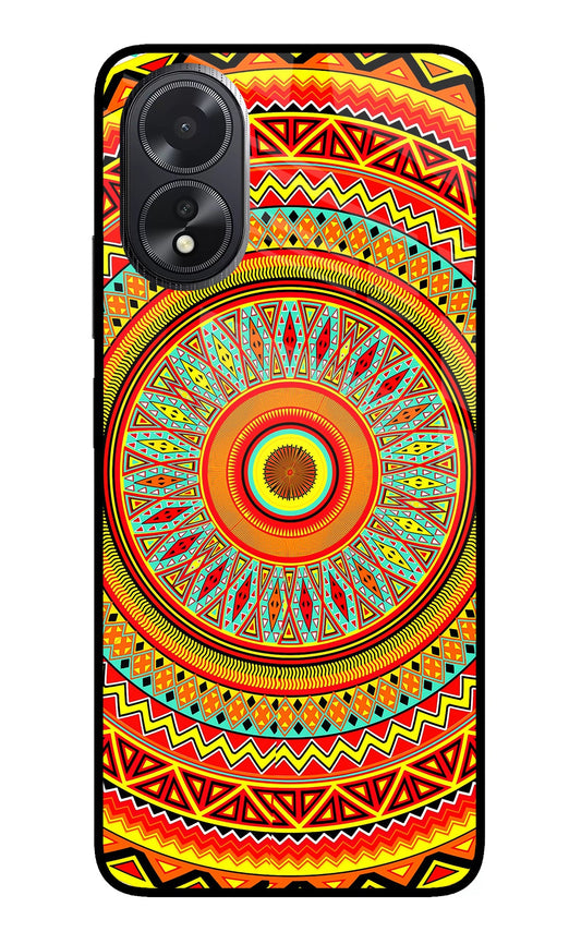 Mandala Pattern Oppo A18/Oppo A38 Glass Case