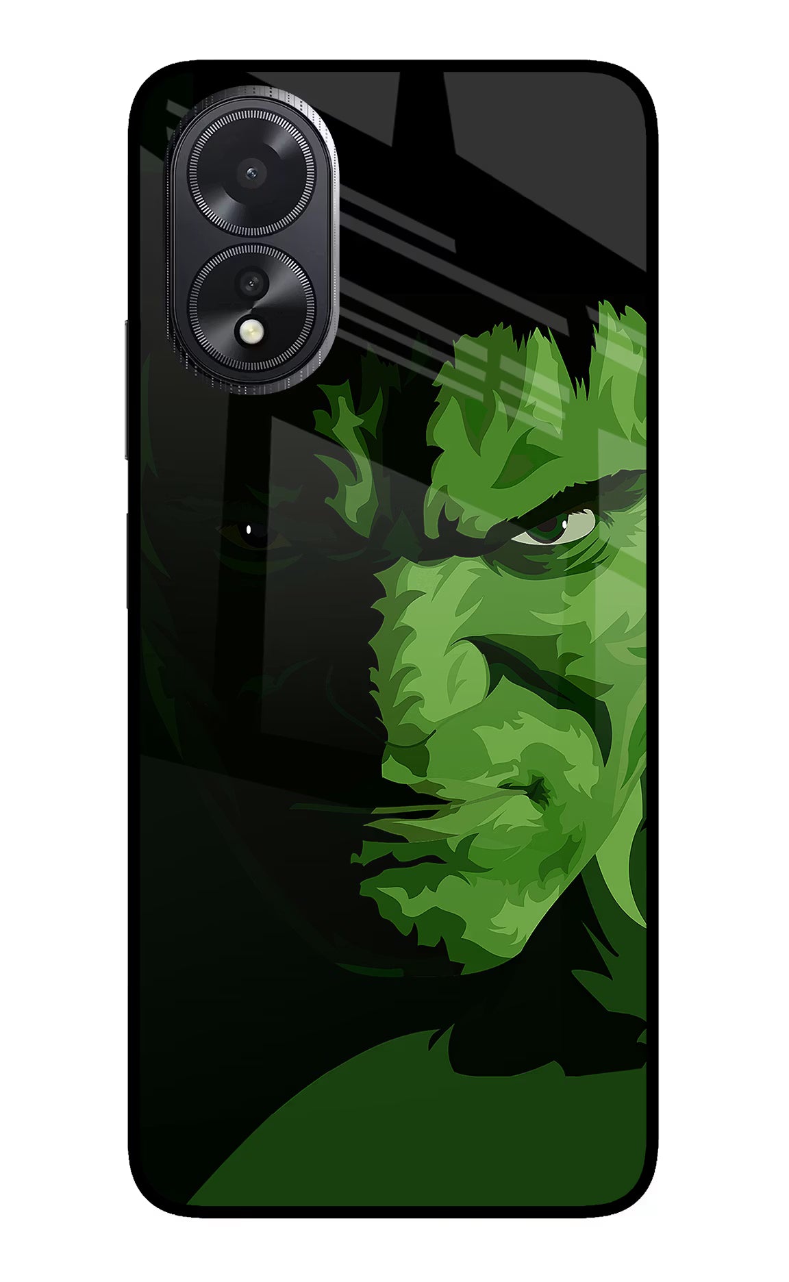 HULK Oppo A18/Oppo A38 Glass Case Back Cover by Casekaro