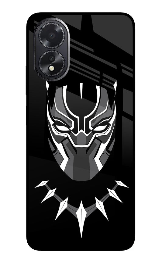 Black Panther Oppo A18/Oppo A38 Glass Case