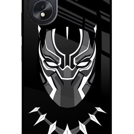 Black Panther Oppo A18/Oppo A38 Glass Case Back Cover by Casekaro