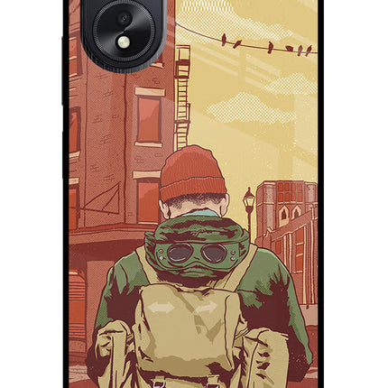 Adventurous Oppo A18/Oppo A38 Glass Case Back Cover by Casekaro