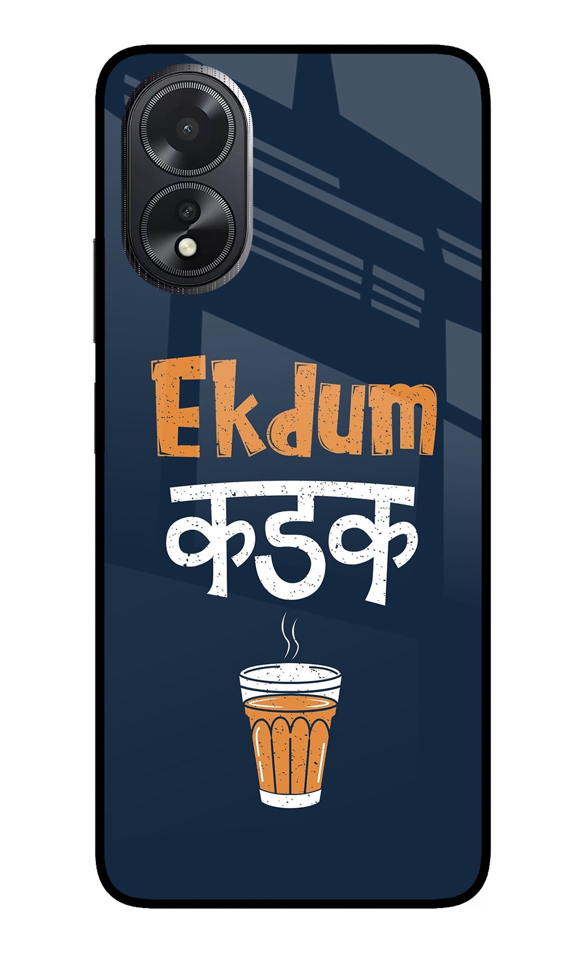 Ekdum Kadak Chai Oppo A18/Oppo A38 Glass Case