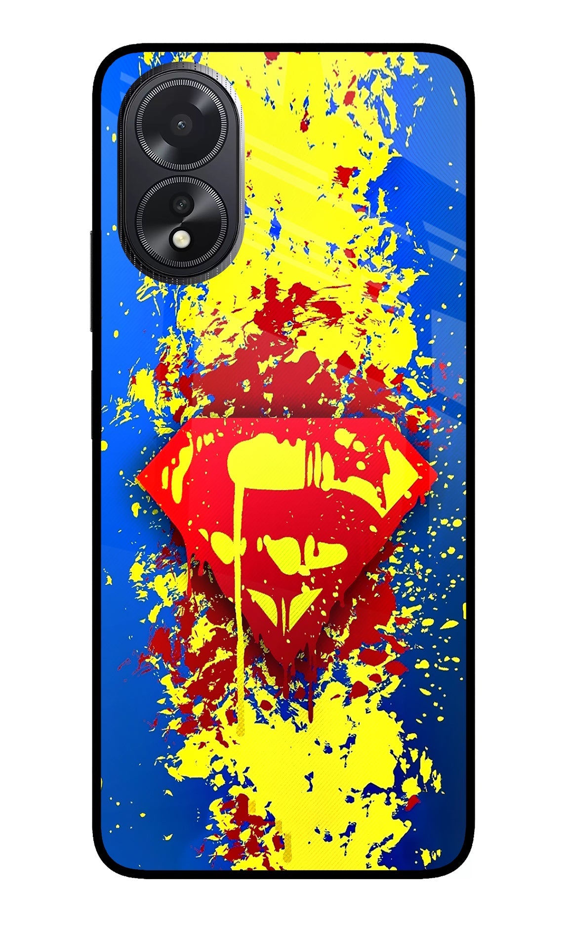 Superman logo Oppo A18/Oppo A38 Glass Case